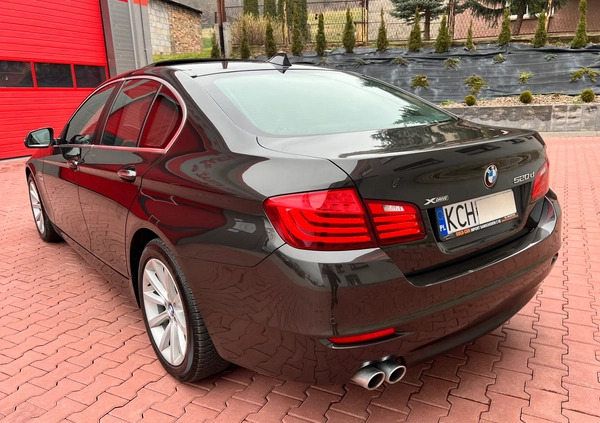 BMW Seria 5 cena 72900 przebieg: 198339, rok produkcji 2015 z Międzylesie małe 631